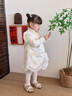 班喜迪女童連衣裙冬裝2026兒童公主裙女寶寶周歲禮服夾棉裙子國風(fēng)旗袍裙 米色 100 曬單實(shí)拍圖