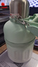 保溫杯大容量女生25新款大肚水壺嬰幼兒童吸管水杯子 青檸綠1500ml【抗菌316+喝水蓋】 曬單實(shí)拍圖