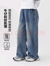 左西女童牛仔褲兒童褲子直筒褲2025新款中大童秋裝長(cháng)褲潮 牛仔色 130 曬單實(shí)拍圖