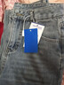 真維斯牛仔褲女冬季加絨加厚百搭高腰顯瘦直筒褲女淺藍加絨M 曬單實(shí)拍圖