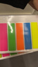 晨光（M&G）熒光透明便利貼索引標簽貼便簽貼紙小條高顏值5色文件標記書(shū)簽貼10條200張辦公用品YS-22 曬單實(shí)拍圖