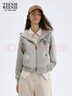 Teenie Weenie小熊女裝衛衣2025秋冬新款簡(jiǎn)約時(shí)尚休閑舒適連帽外套 中灰色 M 曬單實(shí)拍圖