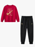 NIKE 3BRAND 耐克男女童衛衣+長(cháng)褲2件套2025冬季兒童加絨保暖套裝 學(xué)院紅 【冬季加絨保暖】 160 /76 【建議身高152-158cm】 曬單實(shí)拍圖