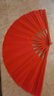 山人運動(dòng)雙面太極扇響扇紅色扇子高檔竹骨扇中國風(fēng)功夫扇舞蹈扇武術(shù)比賽扇 1.2尺-雙面素面扇-贈高檔扇袋 曬單實(shí)拍圖