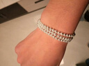 999足銀手鏈108顆佛珠手串圓珠男士手飾足銀念珠女光面轉運珠手鏈 5.0mm 重量約18克 3圈16cm 曬單實(shí)拍圖