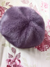 恒源祥老年人女奶奶帽子冬季老人加絨加厚保暖毛線(xiàn)帽圍脖套裝媽媽老太太 紫 均碼【有松緊】 曬單實(shí)拍圖