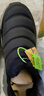 斯凱奇（Skechers）男鞋秋冬季新款一腳蹬穿脫健步鞋加絨保暖棉鞋閃穿鞋休閑鞋 黑灰色/加絨保暖/閃穿/防潑水 42 (270mm) /建議拍小半碼 曬單實(shí)拍圖