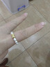 中國珠寶黃金戒指女珍珠貔貅足金活口戒指女款送女友送媽媽節日生日禮物 黃金珍珠貔貅戒指0.1克 曬單實(shí)拍圖