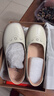 足力健老人鞋2026夏季女士單鞋透氣樂(lè )福鞋子女款休閑小皮鞋 6032K米白36 曬單實(shí)拍圖