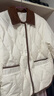 熱風(fēng)（Hotwind）女士羽絨服冬季新款拼色翻領(lǐng)羽絨服小香風(fēng)輕薄羽絨外套 03米色 L 充絨量67g 曬單實(shí)拍圖