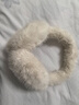 目丸保暖耳罩女冬可愛(ài)風(fēng)簡(jiǎn)約耳捂子防凍耳朵套韓版毛絨耳包學(xué)生可折疊 卡其色 曬單實(shí)拍圖