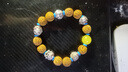 石玥珠寶收藏級天然原礦蜜蠟單珠散珠配飾滿(mǎn)蜜雞油黃妖花白花蜜13-14mm 曬單實(shí)拍圖