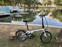 大行（DAHON）HAT061折疊自行車(chē)20英寸6速成人男女學(xué)生通勤休閑變速單車(chē) 白色 曬單實(shí)拍圖