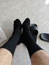 耐力克斯（NAILEKESI N）護腳踝保暖羊絨腳脖子防寒神器護腳腕護小腿關(guān)節保護男襪套腳后跟 曬單實(shí)拍圖