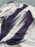 adidas北京馬拉松限定配色速干跑步運動(dòng)長(cháng)袖T恤男女秋冬阿迪達斯   符點(diǎn)灰/紫色   L 曬單實(shí)拍圖
