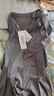 樂(lè )町蝴蝶結綁帶背心連衣裙格雷系針梭拼學(xué)院風(fēng)百褶裙 灰色背心款（現貨/不含腰帶） S 曬單實(shí)拍圖