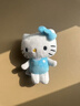 三麗鷗（SANRIO）50周年系列HelloKitty藍色掛件 毛絨玩具新年生日禮物送女友 曬單實(shí)拍圖