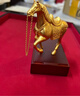 宮匠造辦乾隆御馬 足銀擺件馬年生肖款銀鍍金擺件投資銀收藏送禮 足銀鍍金款 110g 曬單實(shí)拍圖