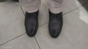 紅蜻蜓正裝棉鞋25冬季高端男鞋牛皮加絨保暖短靴爸爸皮鞋WTD45075黑色39 曬單實(shí)拍圖