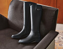 百麗（Belle）周雨彤同款月光騎士靴女冬季商場(chǎng)款顯瘦長(cháng)靴3EL73DG4 【周雨彤同款】柔霧黑（啞光面） 36 (230mm) 曬單實(shí)拍圖
