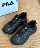 斐樂(lè )（FILA）官方男鞋老爹鞋復古運動(dòng)鞋鞋子加絨貓爪6代 黑-BD 40.5 曬單實(shí)拍圖