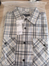 UR2026春季新款男裝撞色格紋雙口袋長(cháng)袖開(kāi)襟襯衫UMU250028 淺黑灰色格子 M 曬單實(shí)拍圖