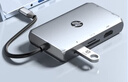 惠普（HP）Type-C擴展塢網(wǎng)線(xiàn)千兆網(wǎng)口USB-C拓展塢USB3.0分線(xiàn)器HDMI/VGA轉換器100WPD快充SD/TF讀卡9合1 曬單實(shí)拍圖