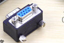 CableCCVGA轉接頭雙排DB15P RS232公母轉接頭上下彎頭90度顯示器轉接頭DB-15PIN并口 DB-25PIN并口公對母 DB-25PIN并口公對母上彎 轉接頭 曬單實(shí)拍圖