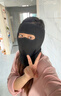 萬(wàn)寶綠頭盔護耳內膽帽冬季保暖面罩防風(fēng)防寒護頸電動(dòng)車(chē)頭套全臉護頸口罩 全臉護頸【月光灰】單只裝丨可搭配頭盔 防風(fēng)防寒丨騎行保暖護頸 曬單實(shí)拍圖