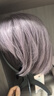 瑞貝卡（Rebecca）假發(fā)女真發(fā)短發(fā)波波時(shí)尚增白膚色女士波波全手織短發(fā)頭套 灰紫色 短發(fā) 全手織工藝 曬單實(shí)拍圖