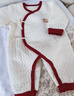 愛(ài)寶適嬰兒連體衣秋冬加厚新生兒家居服爬服寶寶新年衣服米色T273 66碼 曬單實(shí)拍圖