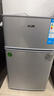 奧克斯小冰箱家用小型迷你冷藏冷凍兩用出租房宿舍用節能省電寢室辦公室電冰箱 【熱賣(mài)款 升級凈化去味】22A126DW銀 曬單實(shí)拍圖