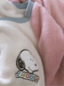 果殼（Gukoo）睡衣女冬季史努比聯(lián)名毛絨保暖插肩袖格子褲女家居服套裝可外穿D 橡皮粉套裝 S 曬單實(shí)拍圖