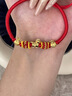 中國黃金（CHINA GOLD）馬年本命年黃金手鏈女士足金紅手繩情人節新年禮物送女友老婆生日 【京速達】足金銅錢(qián)馬福袋手繩 曬單實(shí)拍圖
