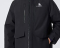 駱駝（CAMEL）男裝夾克棉服男冬季新款連帽加絨加厚防水工裝棉衣外套男 幻影黑 L 曬單實(shí)拍圖