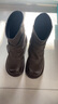 ZHR厚底短靴女2025新款冬季復古堆堆靴東北加絨加厚馬丁靴洋氣小短靴 曬單實(shí)拍圖