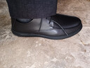 戶(hù)外休閑皮鞋男真皮系帶新款透氣皮鞋軟底軟面上班駕車(chē)鞋軟皮軟底 黑色單鞋 40 (250mm) 曬單實(shí)拍圖