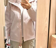 迪卡儂（DECATHLON）戶(hù)外硬殼沖鋒衣女款春秋登山服防風(fēng)防水夾克風(fēng)衣運動(dòng)外套MH150 豆蔻粉 L 曬單實(shí)拍圖