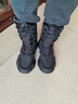 誼嘉寶雪地靴男棉鞋冬季男鞋休閑鞋加絨保暖鞋子男老爹鞋防水東北旅游鞋 黑色 加絨 42 加絨加厚，建議拍大一碼 曬單實(shí)拍圖
