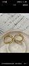 中國珠寶冰川黃金情侶戒指男女999足金一對戒新年情人節禮物送男女朋友 金重約1.5g【足金女戒】 曬單實(shí)拍圖