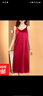 緞面連衣裙子女裝夏裝2026新款夏季設計感小眾背心吊帶長(cháng)裙 紅色 紅色 XL 建議115-125斤 曬單實(shí)拍圖