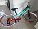 探路人土坡山地自行車(chē)變速碟剎白胎180響花鼓26寸單盤(pán)越野男女學(xué)生單車(chē) 炫彩綠橙【白胎-180響花鼓】 26英寸 曬單實(shí)拍圖