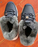 足力健中老年2025年棉鞋保暖加厚雪地靴男靴羊毛鞋25963013T碳灰40 曬單實(shí)拍圖