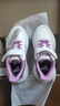 adidas男女小童Tensaur Run 3.0 EL魔術(shù)貼休閑運動(dòng)鞋新款阿迪達斯 白色/粉末洋李紫/柔和紫   32 曬單實(shí)拍圖