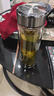 希諾純鈦保溫杯高檔泡茶養生水杯生日禮物鈦杯茶杯禮盒包裝伴手禮 450毫升 銀月白 曬單實(shí)拍圖
