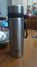 哈爾斯（HAERS）保溫杯304不銹鋼大容量男女泡茶杯子帶茶隔戶(hù)外便攜旅游車(chē)載水杯 650ml鋼本色-304不銹鋼 曬單實(shí)拍圖