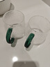 京東京造 玻璃杯 耐熱泡茶水杯子錘紋涼水咖啡杯300ml*2 曬單實(shí)拍圖