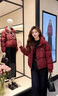 森馬（Semir）羽絨棉服女短款寬松大碼2025款冬季時(shí)尚高端小個(gè)子設計感保暖外套 安可拉紅 S 85-105斤 曬單實(shí)拍圖