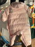 英氏（YEEHOO）嬰兒衣服新生兒羽絨服冬季保暖連體衣羽絨爬服 曬單實(shí)拍圖