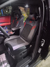 歐瑪奴（OUMANU）汽車(chē)座套四季通用皮革全包圍汽車(chē)坐墊夏季冰絲座墊車(chē)墊座椅套 豪華版黑紅線(xiàn) 曬單實(shí)拍圖